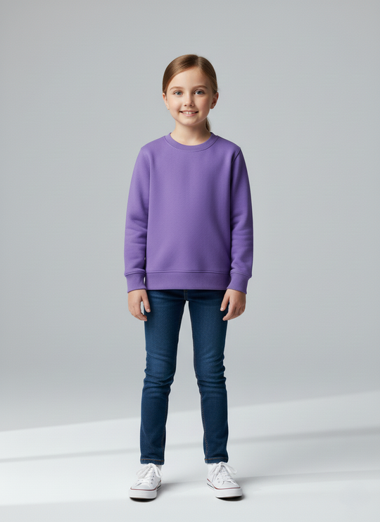 Lavender Junior Crewneck mikina pro krasobruslařky