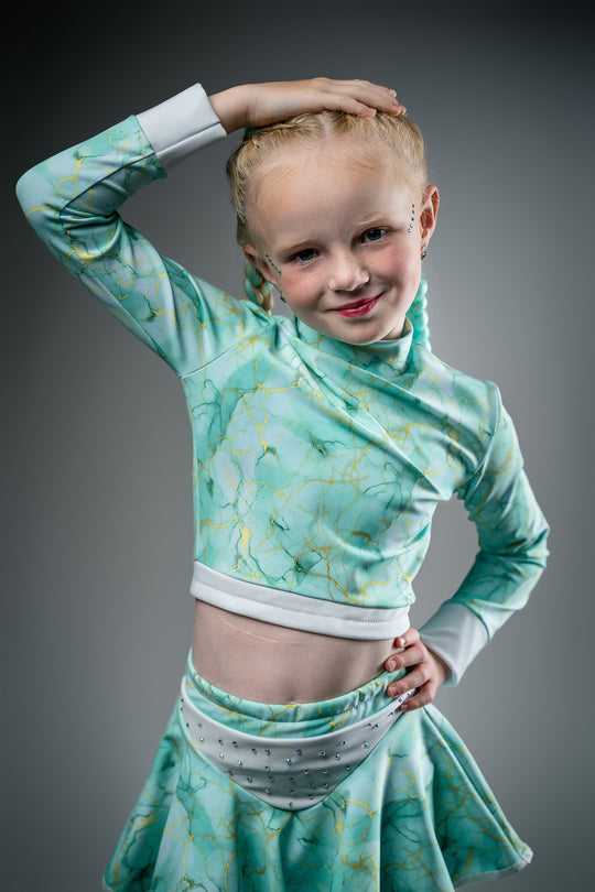 Termo crop top MARBLE GLIDE