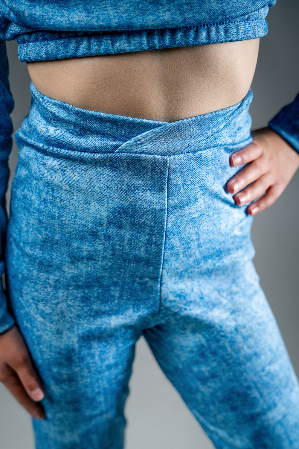 Termo legíny na led DENIM TWIST
