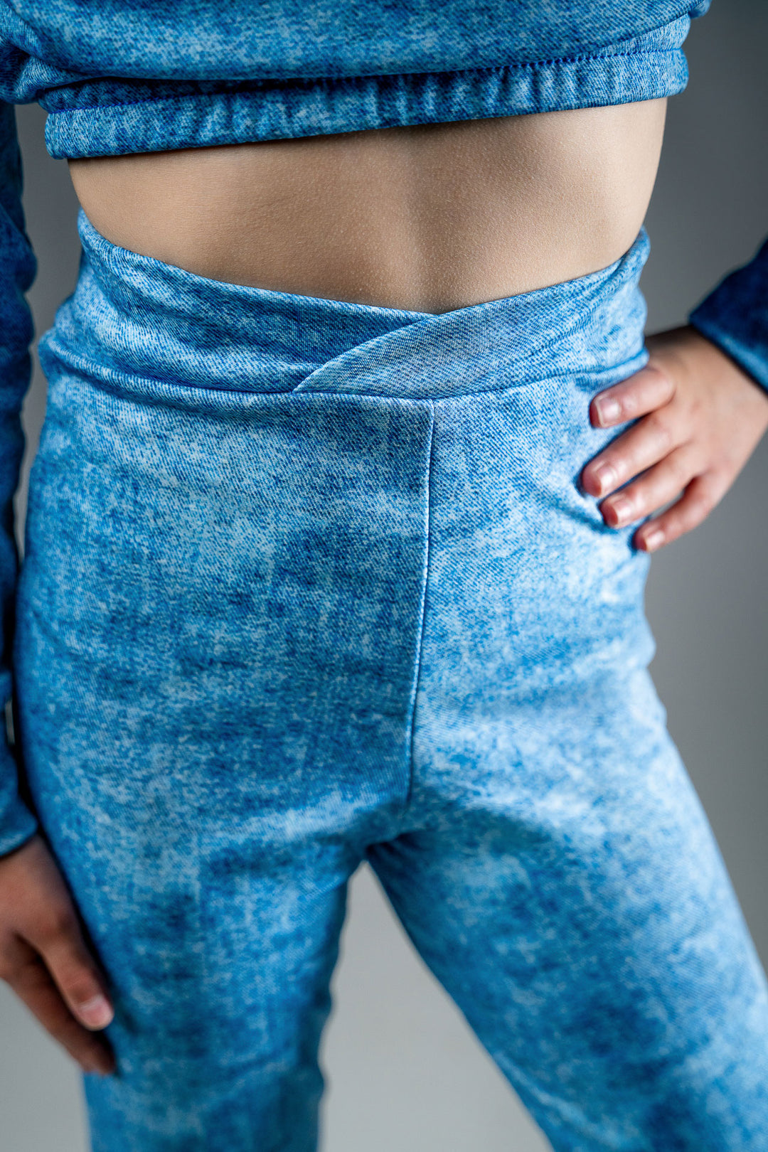 Termo legíny na led DENIM TWIST