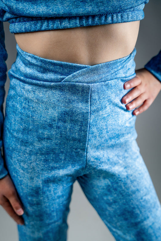 Termo legíny na led DENIM TWIST